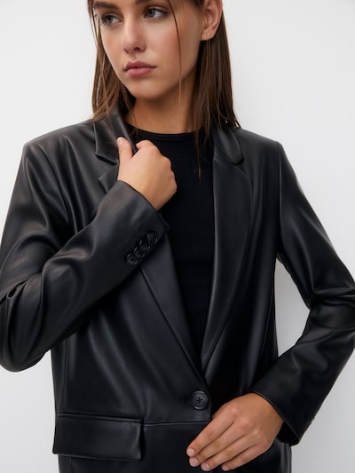 Pull&Bear Blazer | črna barva, Prikaz izdelka