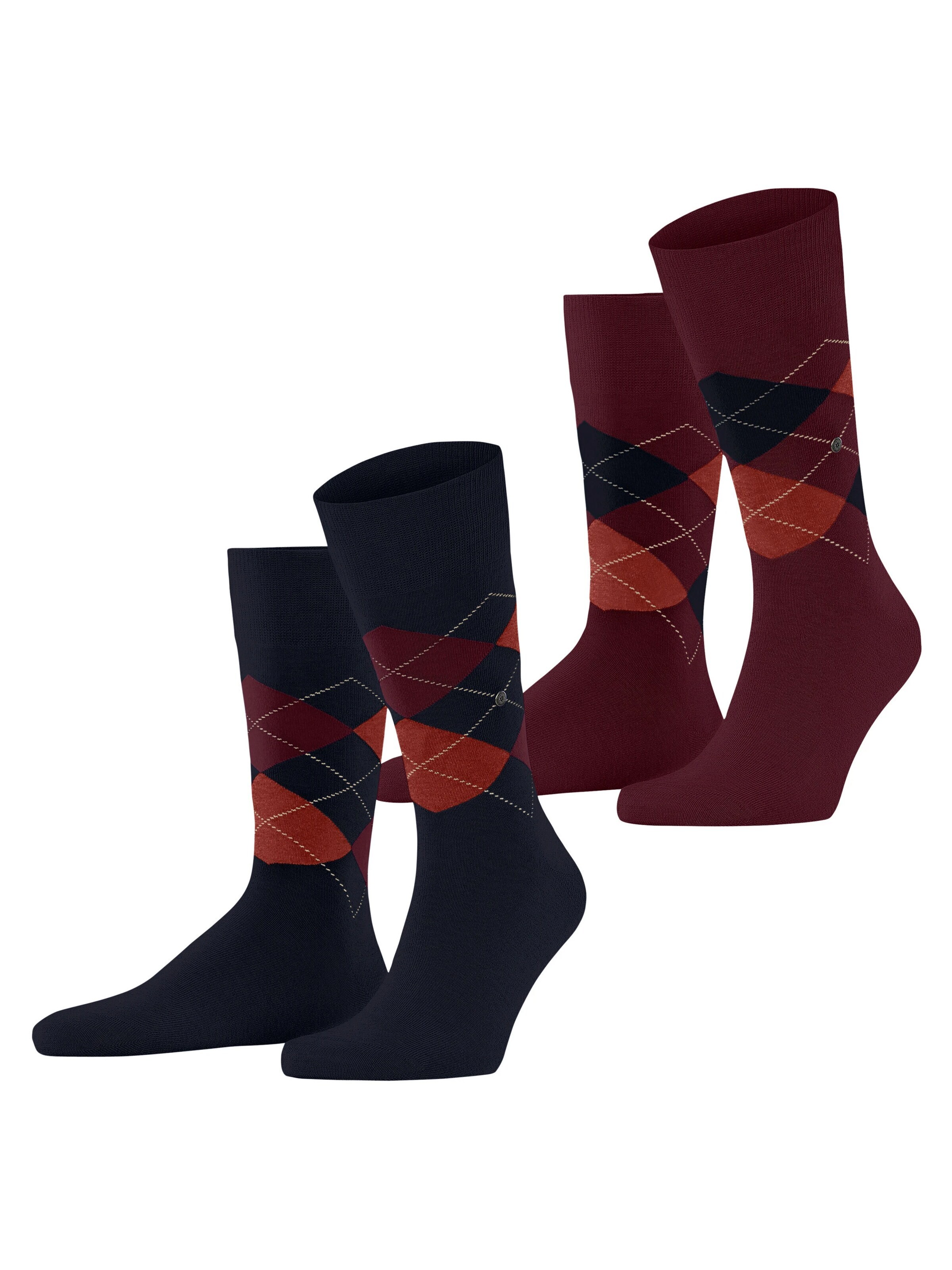 BURLINGTON Socks 'Everyday Argyle' in Blue: front