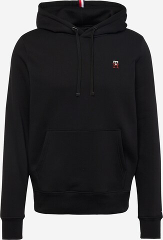 TOMMY HILFIGER Sweatshirt in Zwart: voorkant