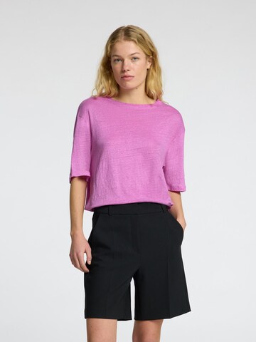 T-shirt oversize SELECTED en rose : devant