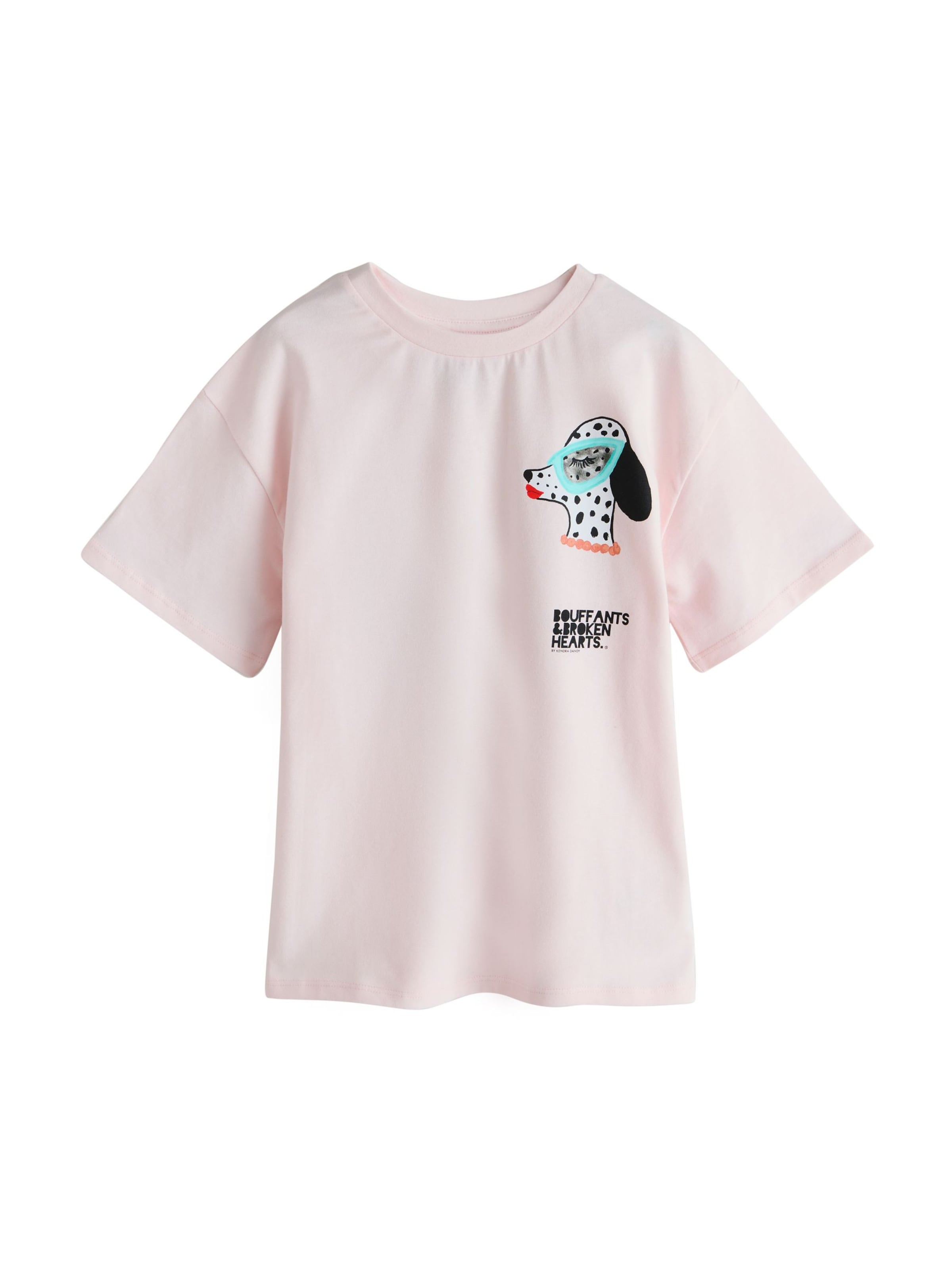 Next Tričko - azurová / pastelově růžová / černá / bílá, Produkt