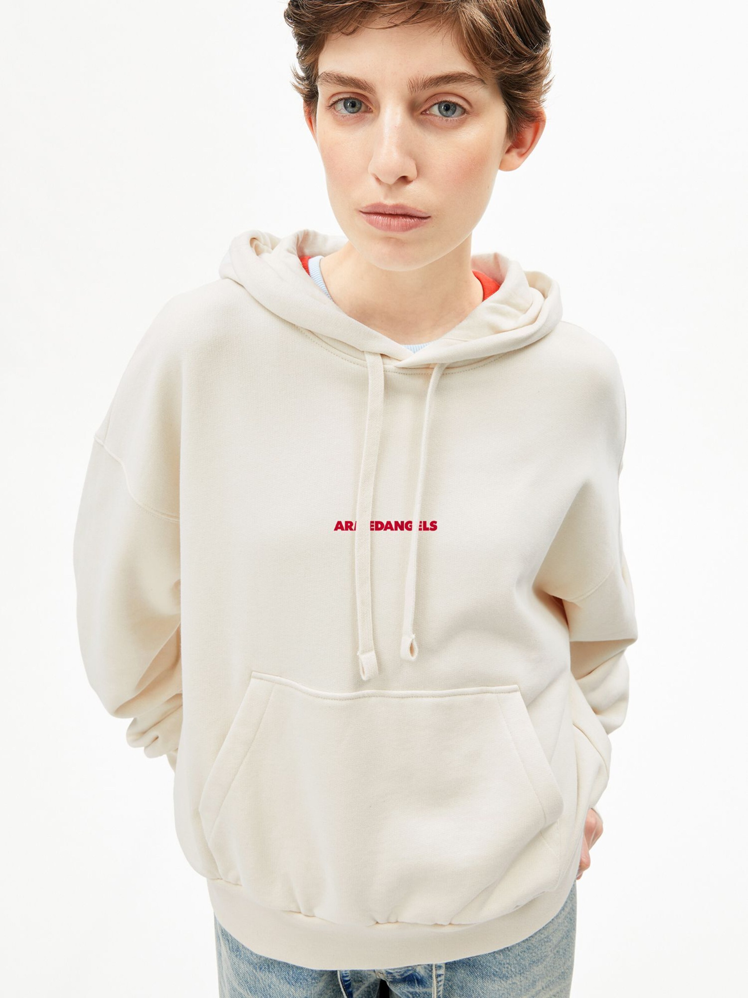 ARMEDANGELS Sweatshirt in Beige: front