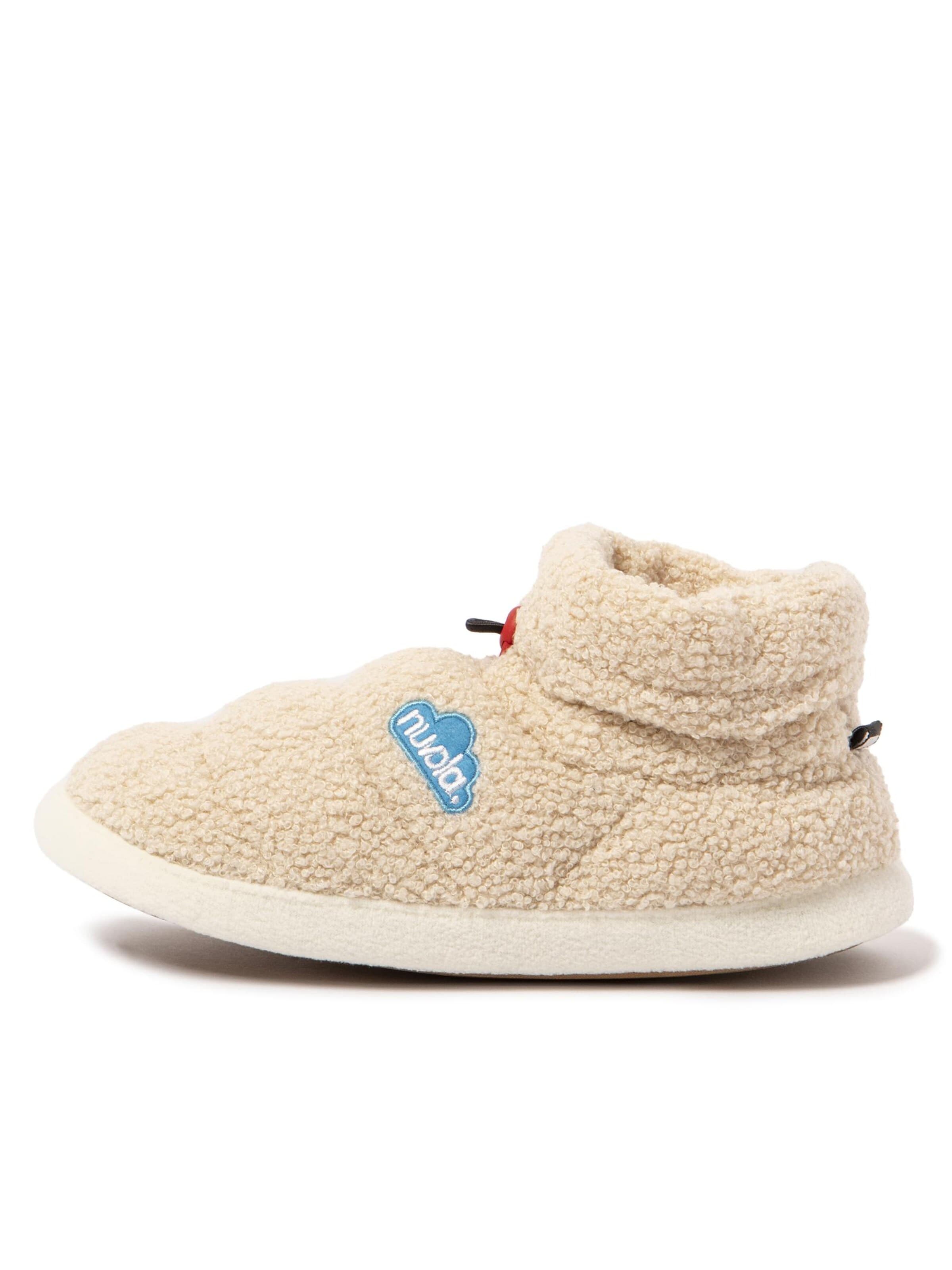 Pantoufle 'Boot Home Sheep' Nuvola. en beige : devant
