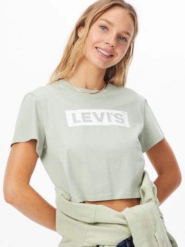 LEVI'S ® Shirt 'Cropped Jordie Tee' in Green: front