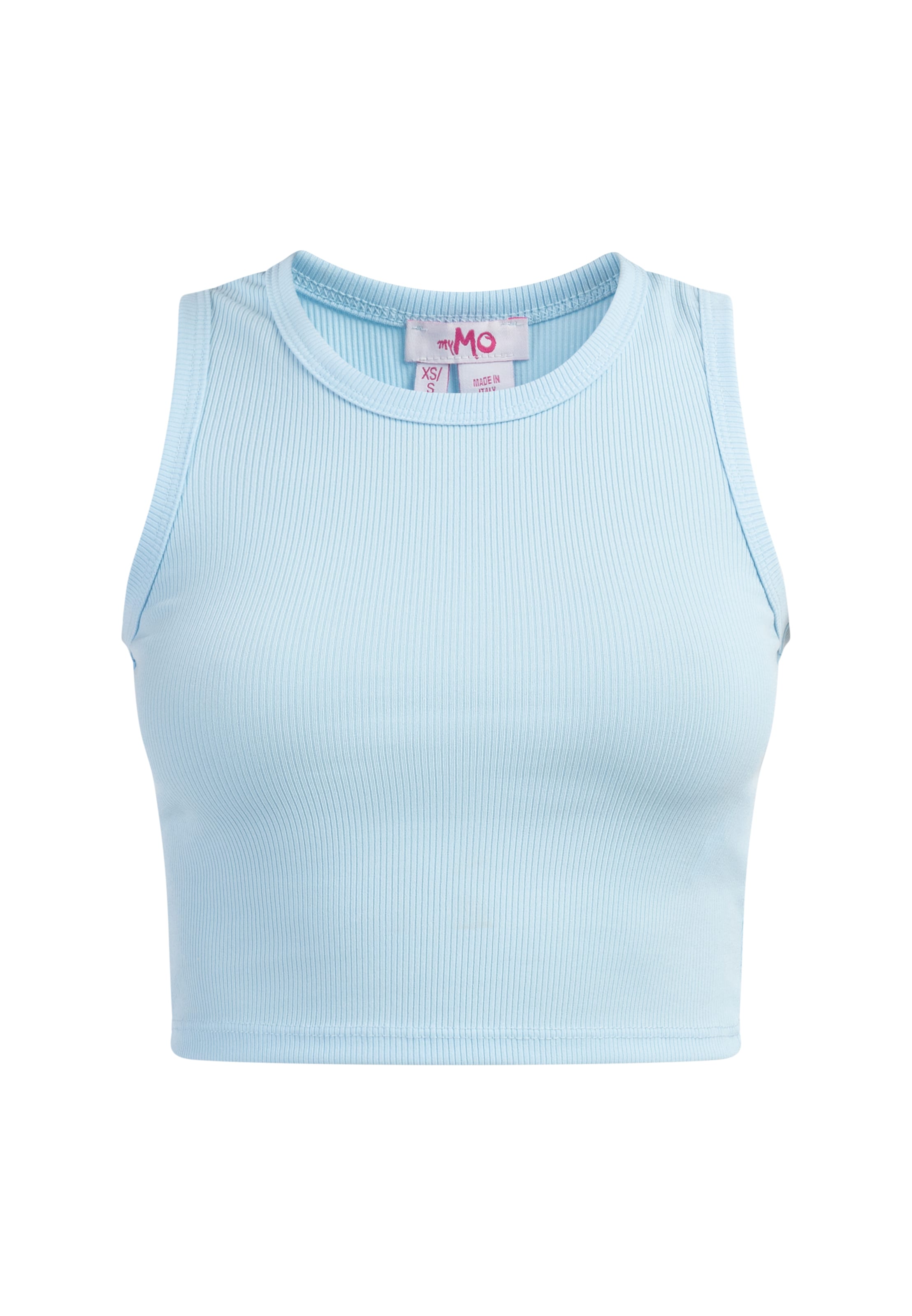 MYMO Top in Blue: front