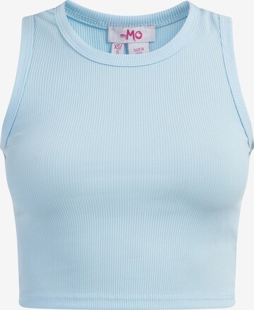 MYMO Top in Blue: front