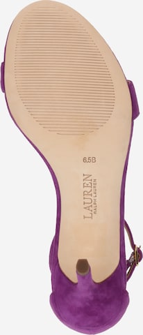 Lauren Ralph Lauren Sandali s paščki 'ALLIE' | vijolična barva