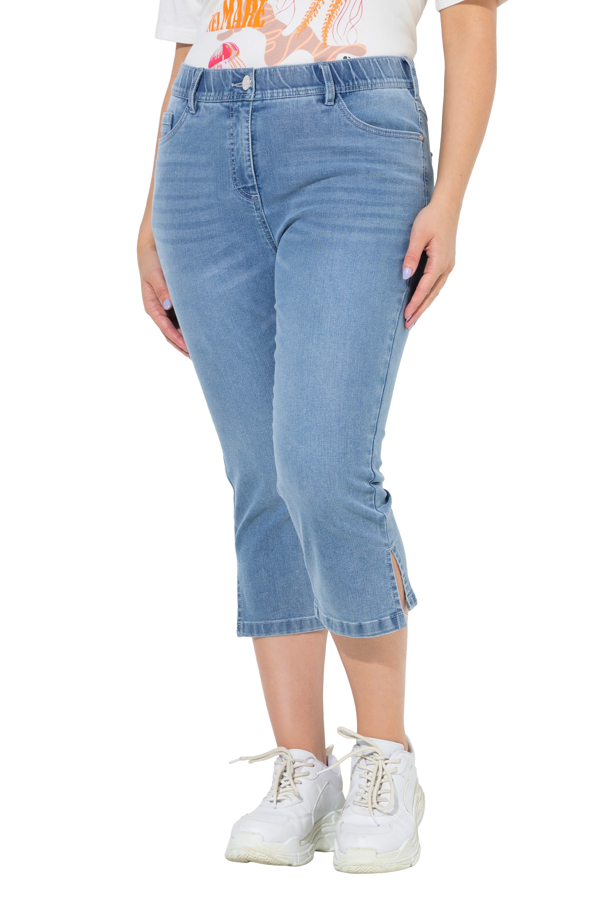 Ulla Popken Regular Jeans in Blau: Vorderseite