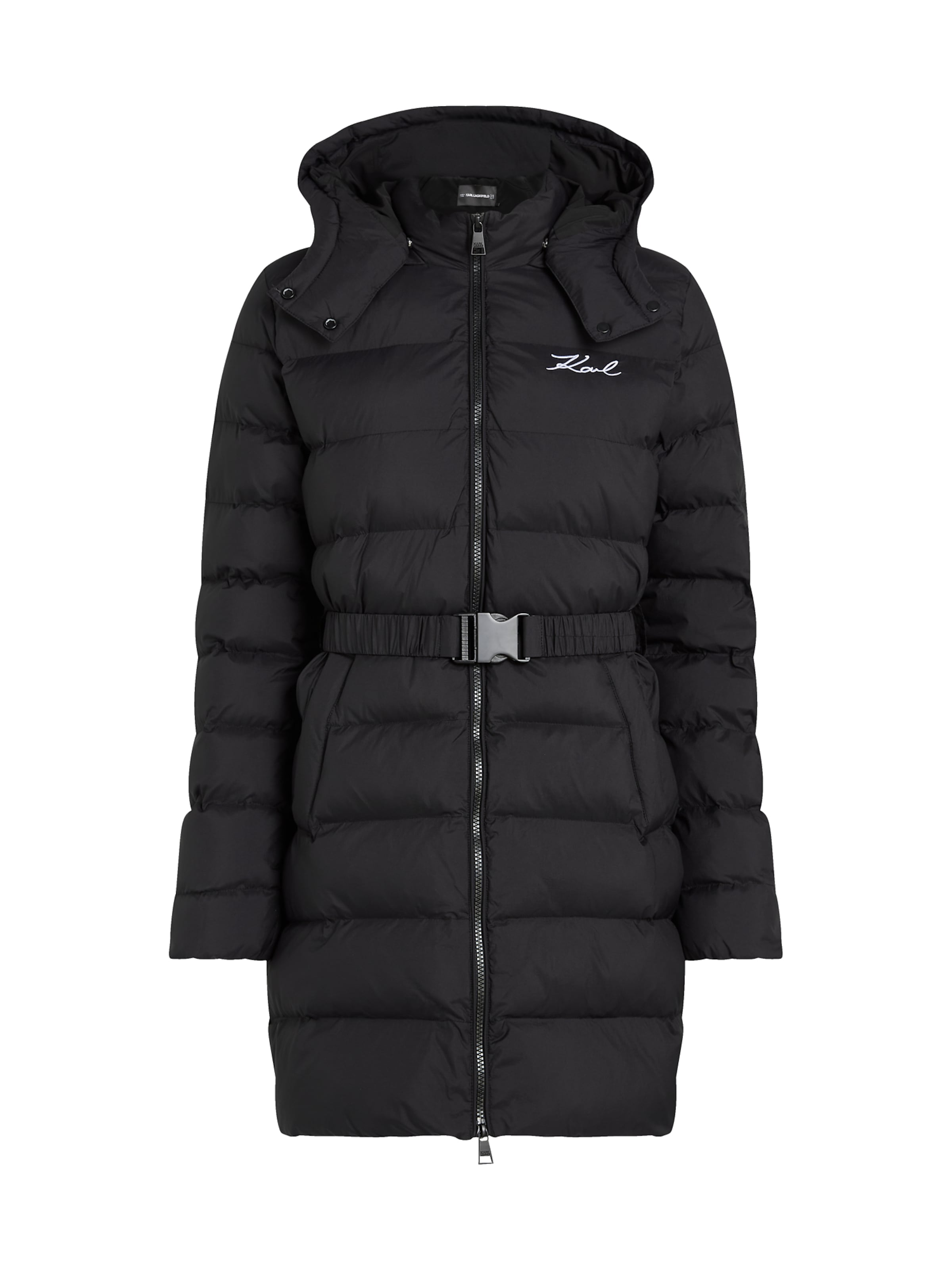 Karl Lagerfeld Winterjas in Zwart: voorkant