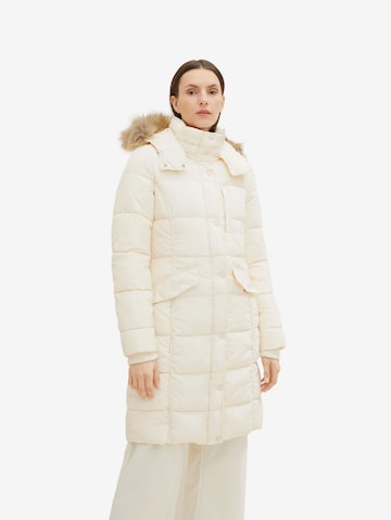 TOM TAILOR Winter Coat in Beige: front