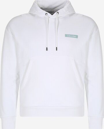 Sweat-shirt Calvin Klein en blanc : devant