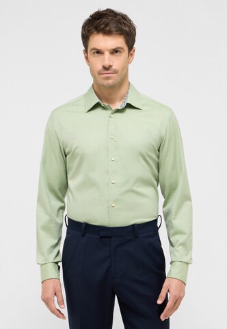 ETERNA Slim fit Zakelijk overhemd in Groen: voorkant
