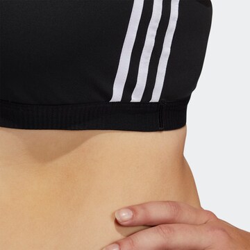 ADIDAS PERFORMANCE Korzetová Sportovní podprsenka – černá