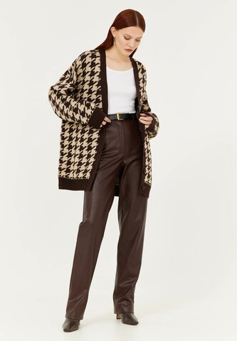 TOPTOP STUDIO Knit Cardigan in Brown