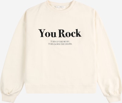 MANGO KIDS Sweatshirt 'Dublini' i svart / hvitmelert, Produktvisning