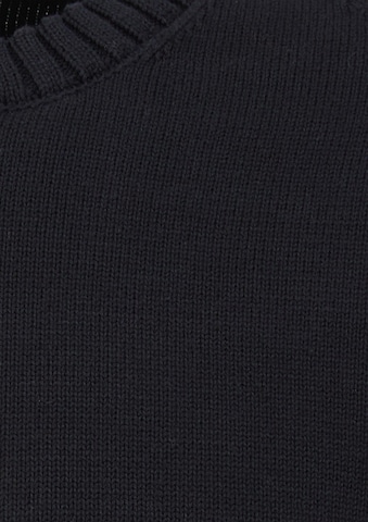 s.Oliver Men Big Sizes Pullover in Schwarz: Vorderseite