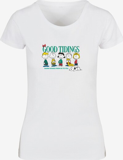Merchcode Shirt 'Peanuts Good Tidings' in mischfarben / weiß, Produktansicht