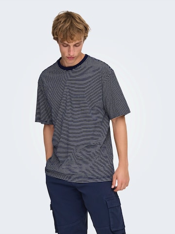 Only & Sons Shirt 'ONSFred' in Blauw: voorkant
