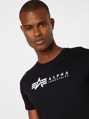 T-Shirt ALPHA INDUSTRIES en noir