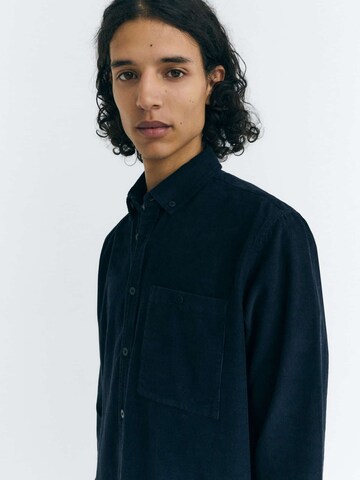 Thinking MU Regular fit Button Up Shirt 'Anto' in Blue
