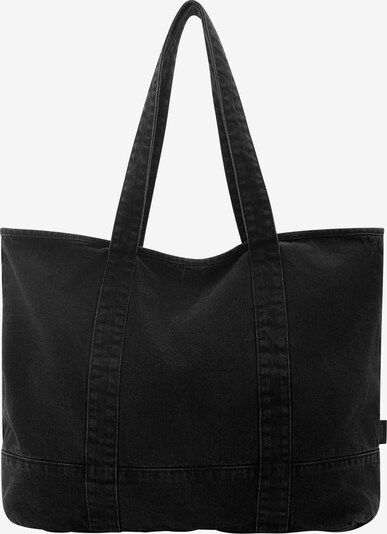 Pull&Bear Nakupovalna torba | črn denim barva, Prikaz izdelka