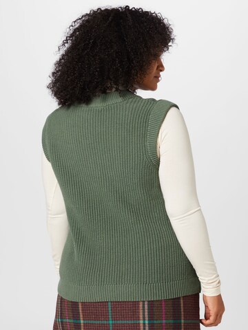 Vila Curve Sweater in Green