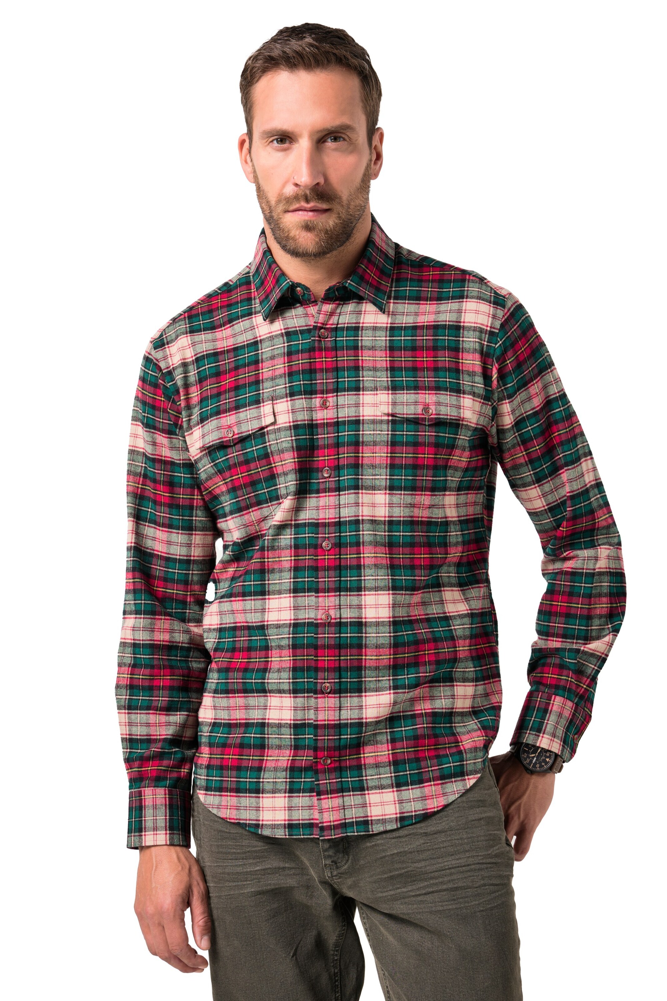 JP1880 Regular fit Button Up Shirt in Mixed colours: front