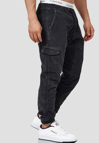 Regular Pantalon cargo 'Walker' INDICODE JEANS en noir