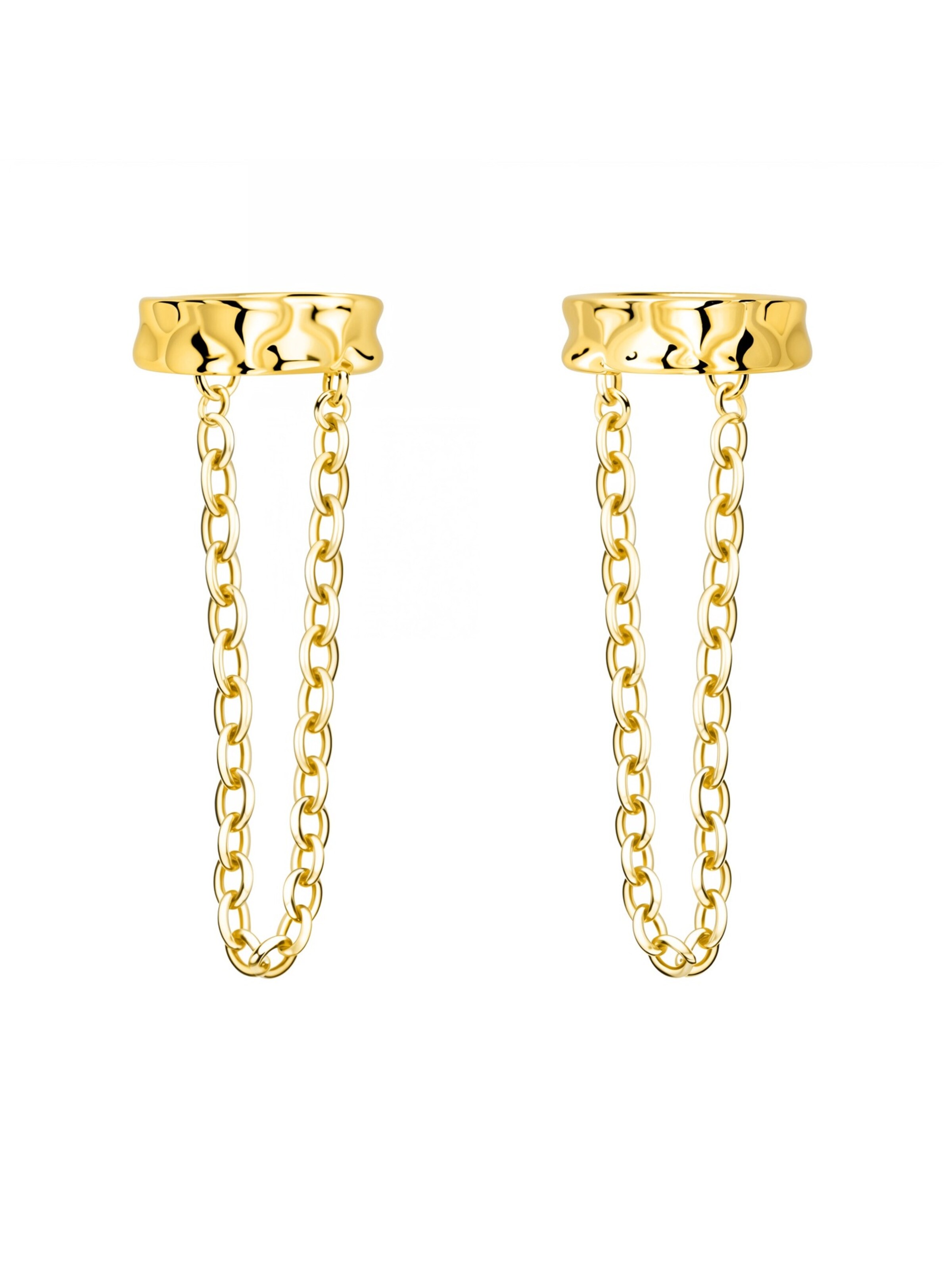Sofia Milani Ohrringe 'Chain'‌‌ in Gold: Vorderseite