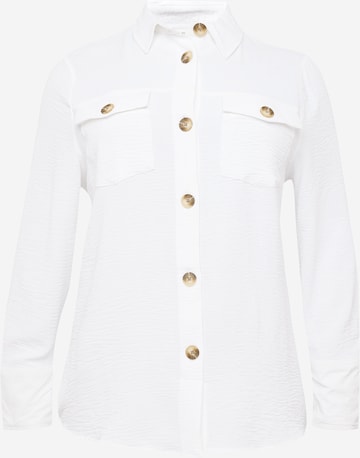 River Island Plus Blouse in White: front