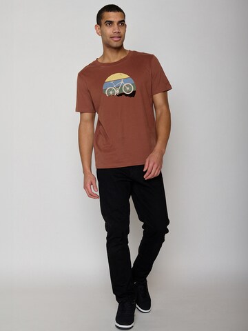 GREENBOMB Shirt 'Bike Downhill' in Bruin