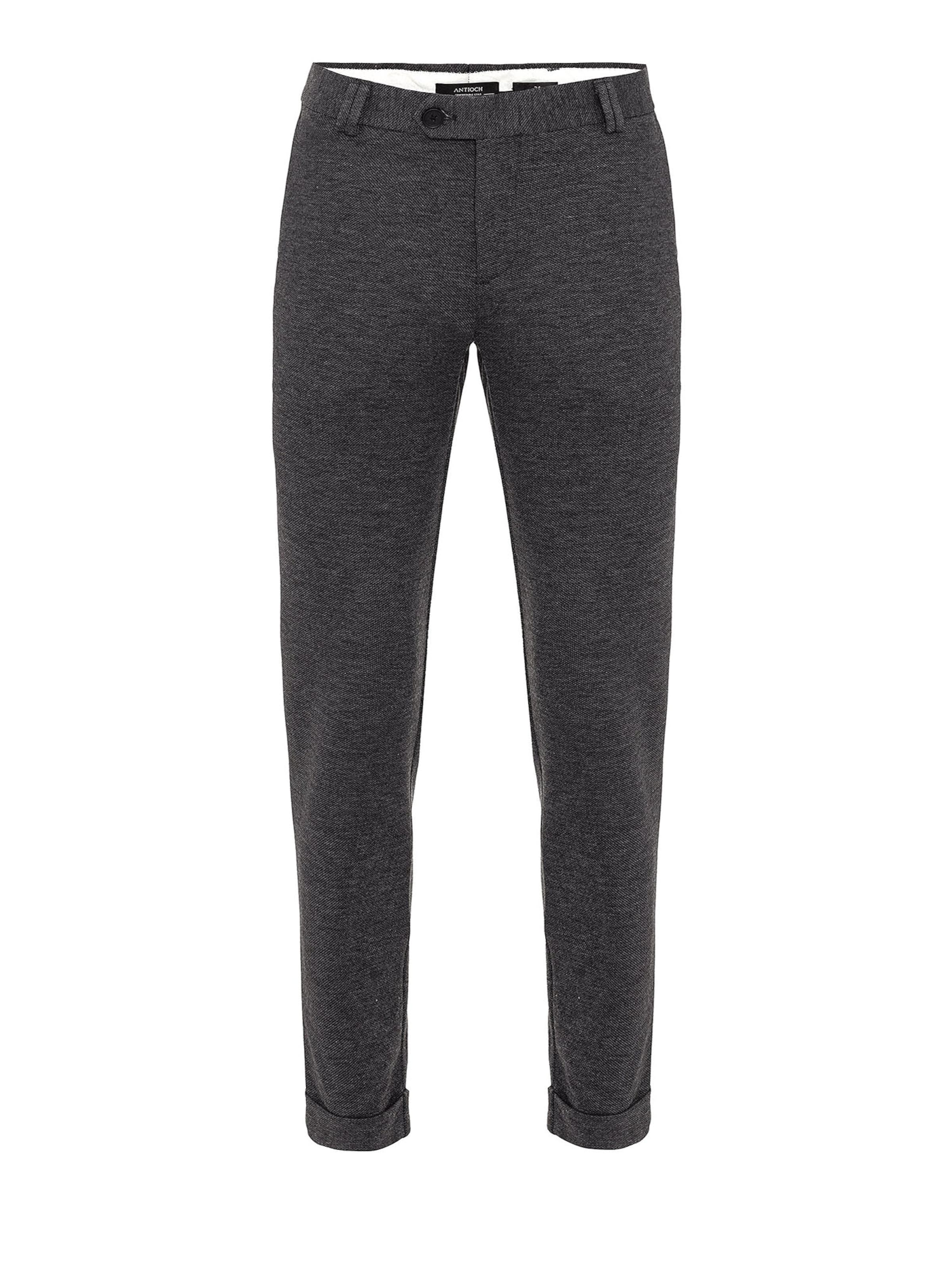 Coupe slim Pantalon Antioch en gris : devant
