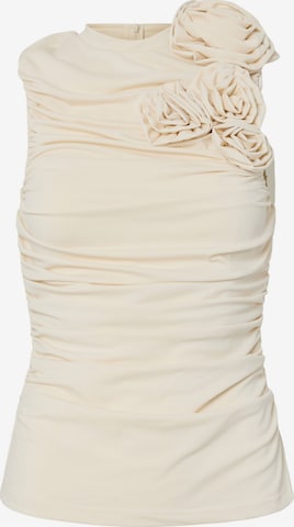 YAS Overdel 'DONA' i beige: forside
