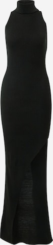 Nasty Gal Stickad klänning i svart: framsida