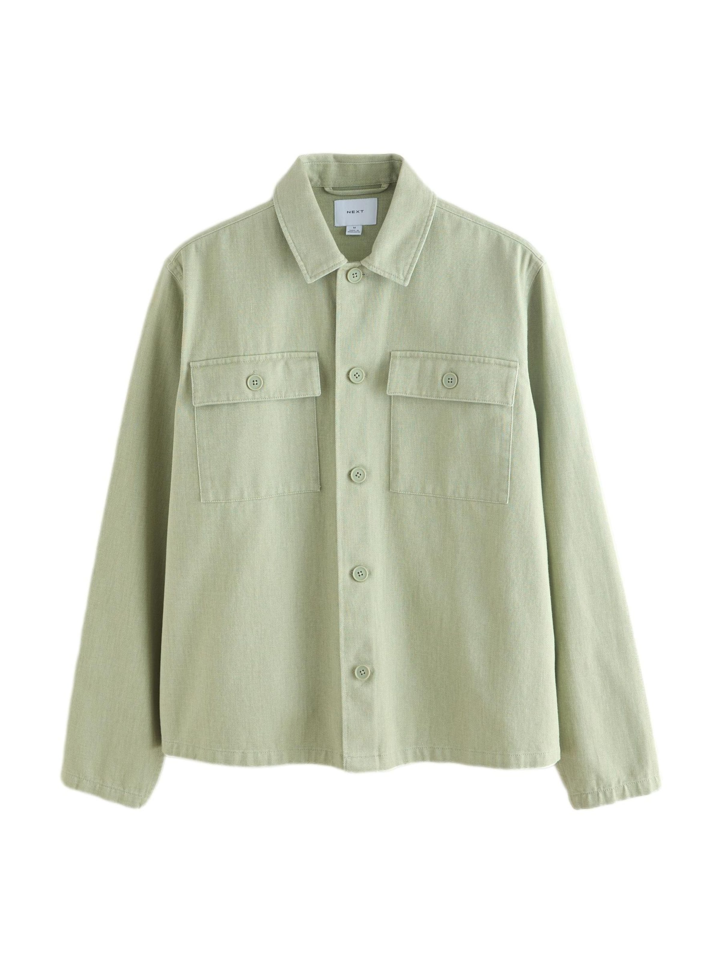 Next Button Up Shirt in Green: front