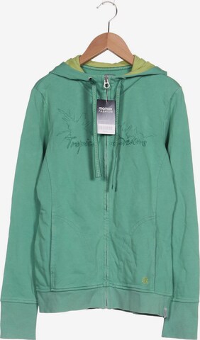 ESPRIT Sweatshirt & Zip-Up Hoodie in M in Green: front