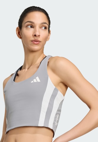 ADIDAS PERFORMANCE Sporttop 'Adizero Archive' in Grijs: voorkant