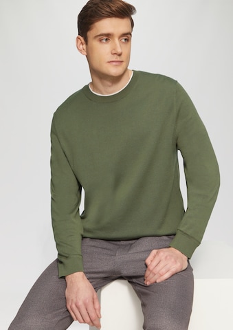 s.Oliver BLACK LABEL Trui 'Edler' in Groen: voorkant