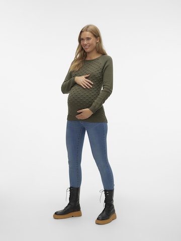 MAMALICIOUS Pullover 'New Crysta' i grøn