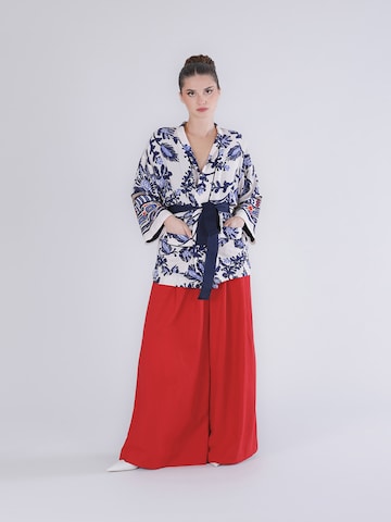 Kimono di CAFè NOIR in blu: frontale