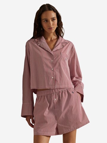 Polo Ralph Lauren - Pijama ' Shirting Stripes ' en rojo