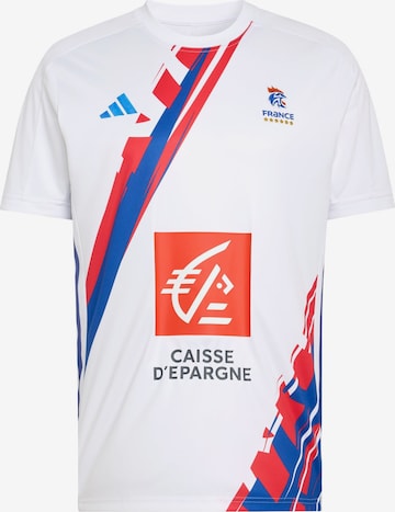 ADIDAS PERFORMANCE - Camisola de futebol 'FFHB' em branco: frente