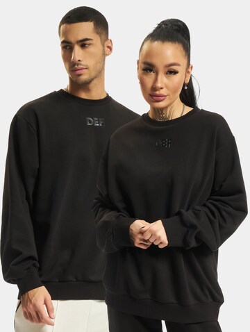 DEF Sweatshirt in Zwart: voorkant