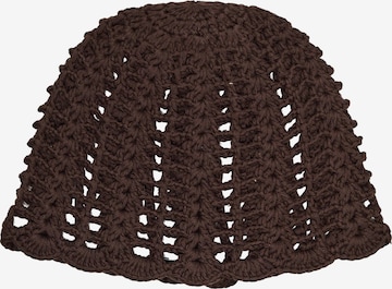 Bonnet Bershka en marron : devant