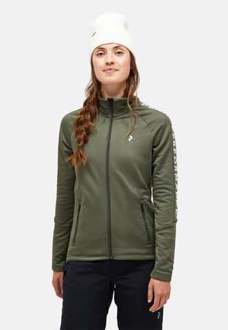 Veste mi-saison PEAK PERFORMANCE en vert : devant