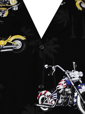 Pacific Legend Regular Fit Hemd 'Bikes'‌‌‌‌‌ in Schwarz