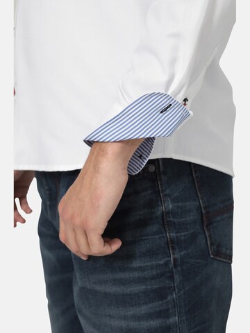 BABISTA Regular fit Button Up Shirt ' Lucidoro ' in White