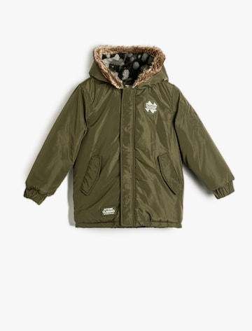 Koton Winterjas 'Anorak' in Groen: voorkant