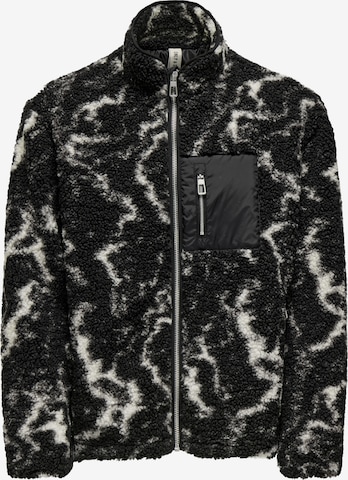 Veste mi-saison 'JAIMY' Only & Sons en noir : devant