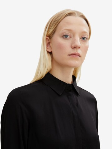 TOM TAILOR Blouse in Zwart